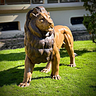 imagem do produto Escultura Le�o Pra�a da Republica Paris em Bronze 125cm - EBZ392