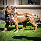 imagem do produto Escultura Le�o Pra�a da Republica Paris em Bronze 125cm - EBZ392