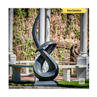 imagem do produto Escultura Linha Cont�nua em M�rmore Preto 170cm - EMP725