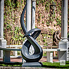 imagem do produto Escultura Linha Cont�nua em M�rmore Preto 170cm - EMP725