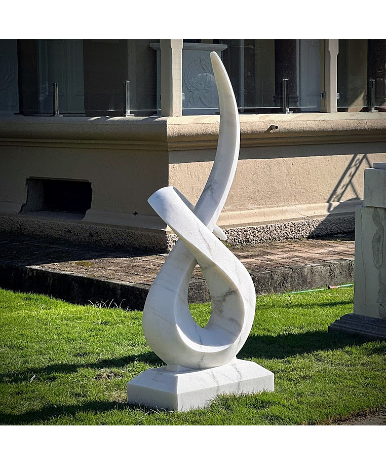 imagem do produto Escultura Linha Continua Mármore Branco 170cm - EMP724 Design Fluido e Elegante