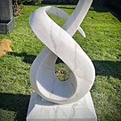 imagem do produto Escultura Linha Continua Mármore Branco 170cm - EMP724 Design Fluido e Elegante