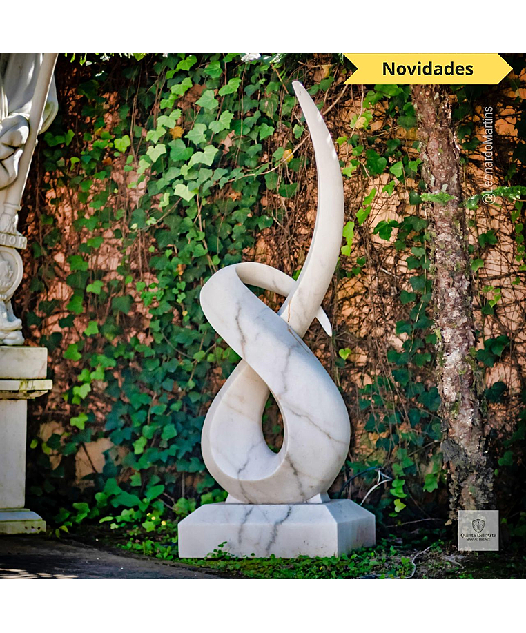 imagem do produto Escultura Linha Continua Mármore Branco 170cm - EMP724 Design Fluido e Elegante