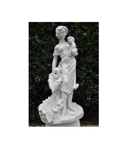 imagem de Escultura M�e com Menino no Colo 45cm - EML050