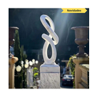 imagem do produto Escultura Movimento Sublime em Mármore Branco 120cm - EMP733