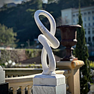 imagem do produto Escultura Movimento Sublime em Mármore Branco 120cm - EMP733