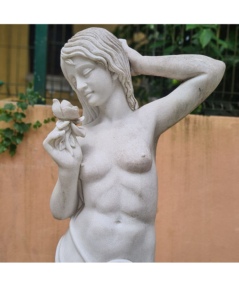 imagem do produto Escultura Mulher com Rosa 160cm - EMP466