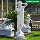 imagem do produto Escultura Mulher com Rosa 160cm - EMP466