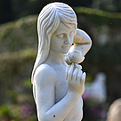 imagem do produto Escultura Mulher com Rosa 160cm - EMP466