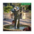 imagem do produto Escultura Ninfa Nereide em Mármore 160cm - FMP239 Destaque no Jardim