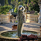 imagem do produto Escultura Ninfa Nereide em Mármore 160cm - FMP239 Destaque no Jardim