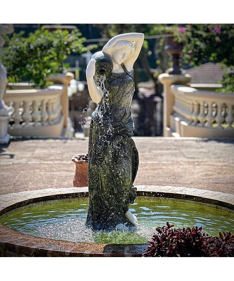imagem do produto Escultura Ninfa Nereide III em Mármore 160cm - FMP241 Elegância Clássica para Projetos de 