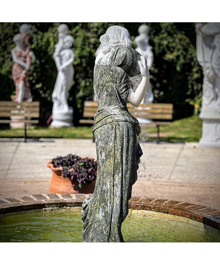 imagem do produto Escultura Ninfa Nereide III em Mármore 160cm - FMP241 Elegância Clássica para Projetos de 
