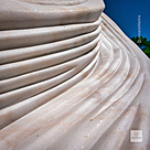 imagem do produto Escultura Ondas de Pedra Mármore Branco 120cm - EMP738 Para Ambientes Contemporâneos
