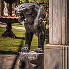 imagem do produto Escultura Pantera Mármore Preto 120cm - EMP548D