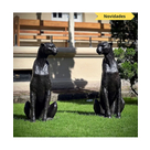 imagem do produto Escultura Par de Guepardos em Bronze 100cm - EBZ719