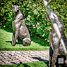 imagem do produto Escultura Par de Guepardos em Bronze 100cm - EBZ719
