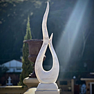 imagem do produto Escultura Ponta da Eternidade Mármore Branco 150cm - EMP741 Arte Contemporânea 