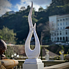 imagem do produto Escultura Ponta da Eternidade Mármore Branco 150cm - EMP741 Arte Contemporânea 