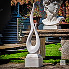 imagem do produto Escultura Ponta da Eternidade Mármore Branco 150cm - EMP741 Arte Contemporânea 