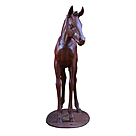 imagem do produto Escultura Potro em Ferro Fundido 121cm VRFF242 Movimento e Elegância