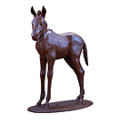 imagem do produto Escultura Potro em Ferro Fundido 121cm VRFF242 Movimento e Elegância