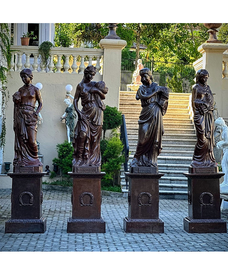 imagem do produto Escultura Primavera de Ferro Fundido 170cm - EF385 Elegância Clássica