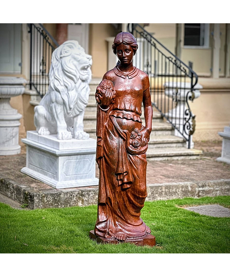 imagem do produto Escultura Primavera de Ferro Fundido 170cm - EF385 Elegância Clássica