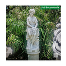 imagem do produto Escultura Primavera Sentada M�rmore Branco 140cm - EMP381