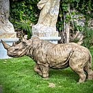 imagem do produto Escultura Rinoceronte em Bronze 130cm EBZ613 Imponência e Força