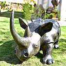 imagem do produto Escultura Rinoceronte em Bronze 48cm EBZ513 Força e Elegância