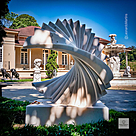 imagem do produto Escultura Ritmo Contínuo Mármore Branco 120cm - EMP737 Formas Modernas