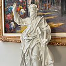 imagem do produto Escultura São Paulo em Mármore Branco 61cm IMP344 Para Ambientes Religiosas 