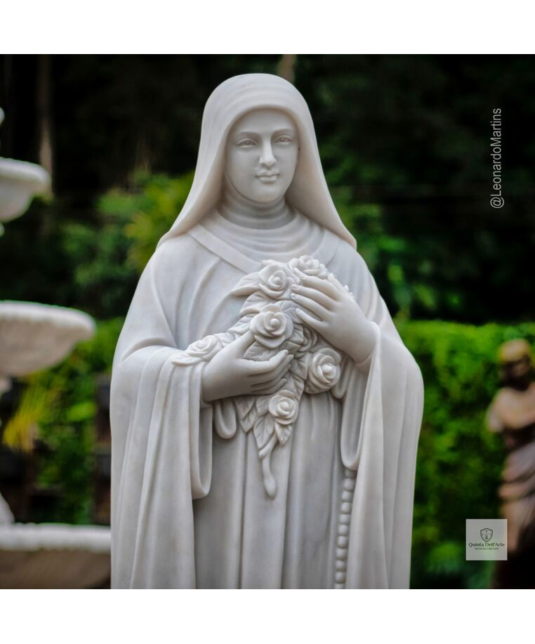 imagem do produto Escultura Santa Terezinha M�rmore Branco 160cm - IMP355