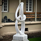 imagem do produto Escultura Sinfonia do Mármore Branco 160cm - EMP732 Destaque Escultural para Paisagismo