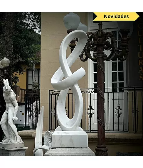 imagem de Escultura Sinfonia do M�rmore Branco 160cm - EMP732
