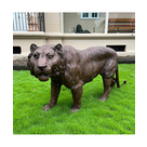 imagem do produto Escultura Tigre em Bronze 190cm - VRBZ349 Imponência e Realismo