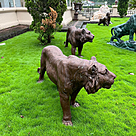 imagem do produto Escultura Tigre em Bronze 190cm - VRBZ349 Imponência e Realismo
