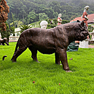 imagem do produto Escultura Tigre em Bronze 190cm - VRBZ349 Imponência e Realismo