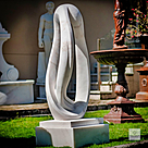 imagem do produto Escultura Tra�o Soberano M�rmore Branco 150cm - EMP748