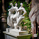 imagem do produto Escultura Trindade Serena Mármore Branco 100cm - EMP746 Design Moderno para Jardins