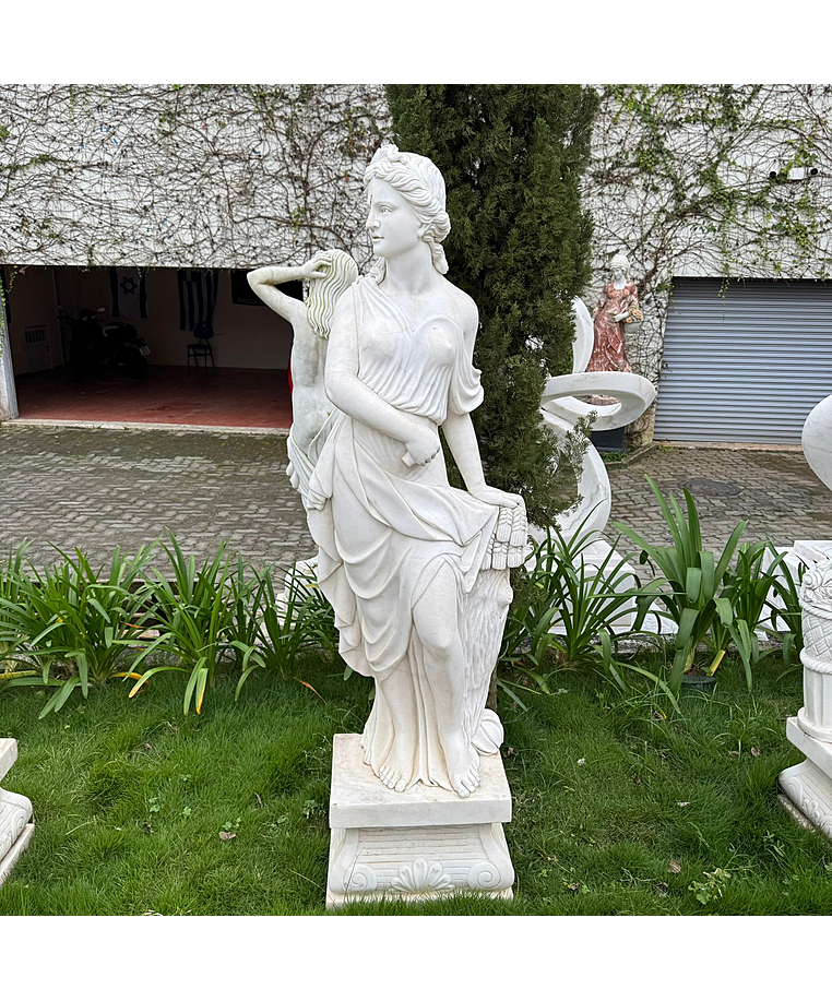imagem do produto Escultura Ver�o M�rmore Branco 175cm - EMP753