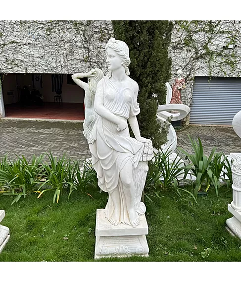 imagem de Escultura Ver�o M�rmore Branco 175cm - EMP753
