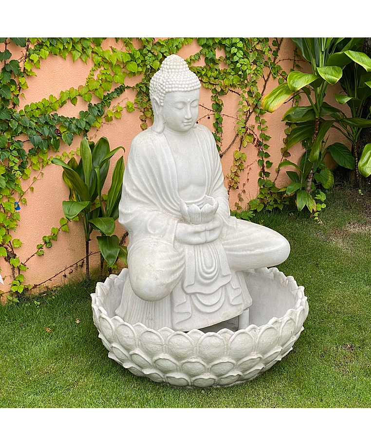 imagem do produto Fonte Buda Flor de Lotus 145cm - FML177