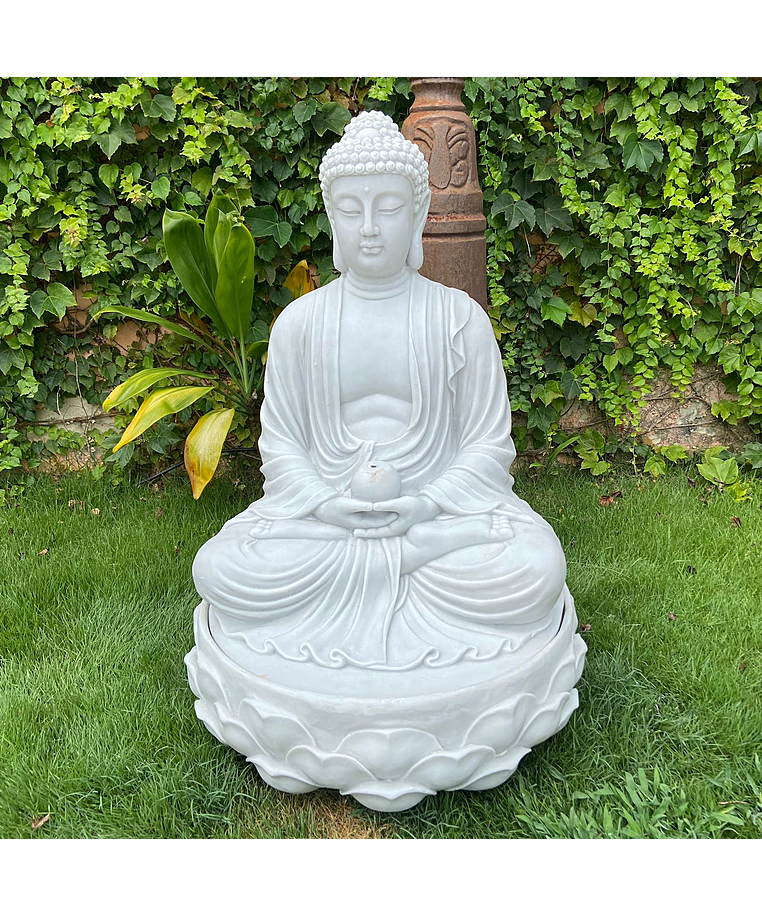 imagem do produto Fonte Buda Flor de Lotus 90cm - FML092