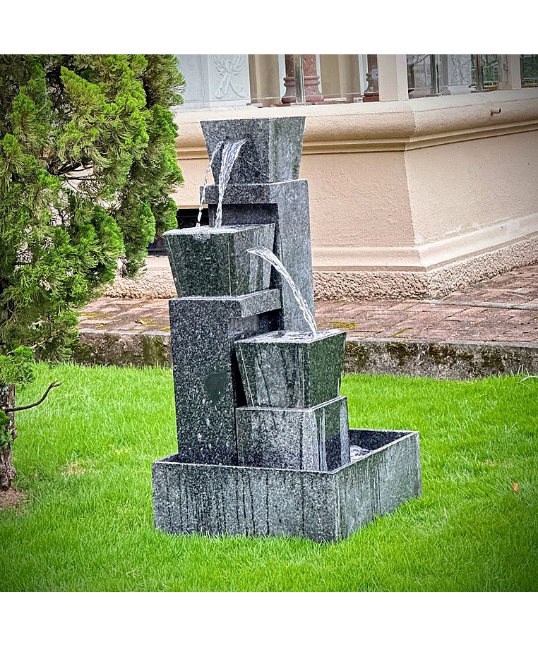 imagem do produto Fonte Cascata Contemporânea em Granito 125cm - FMP539 Design Sofisticado