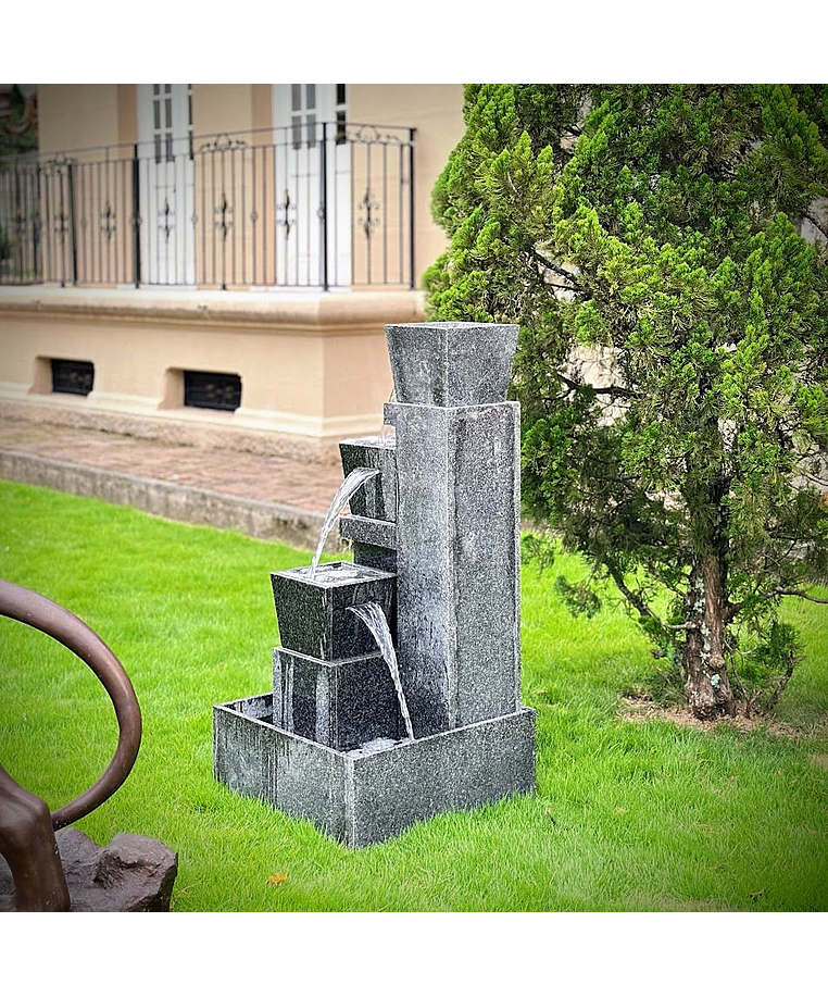 imagem do produto Fonte Cascata Contemporânea em Granito 125cm - FMP539 Design Sofisticado