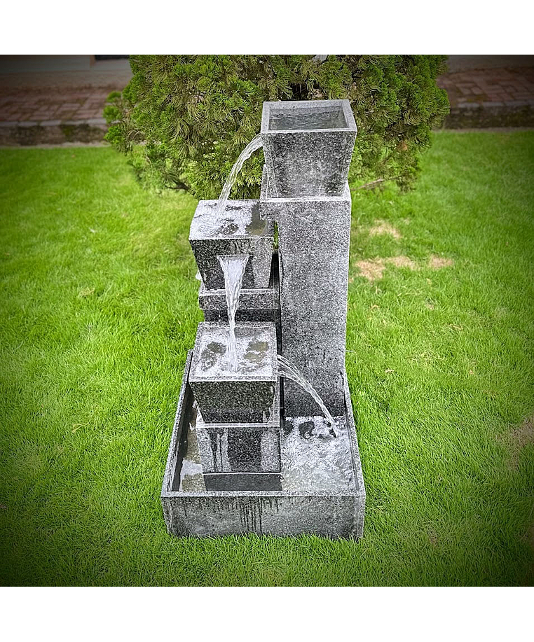 imagem do produto Fonte Cascata Contemporânea em Granito 125cm - FMP539 Design Sofisticado