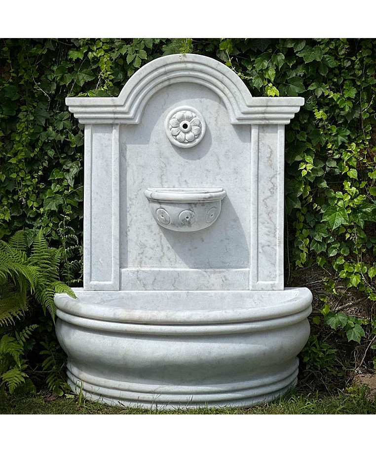 imagem do produto Fonte de Parede Altomonte em Mármore 130cm - FMP249 Design Clássico para Jardins