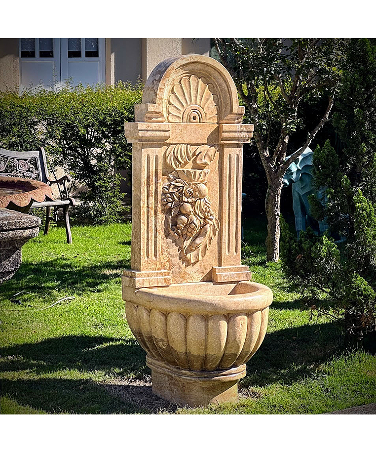 imagem do produto Fonte de Parede Autunno em Mármore 150cm - FMP247 Elegância Atemporal 